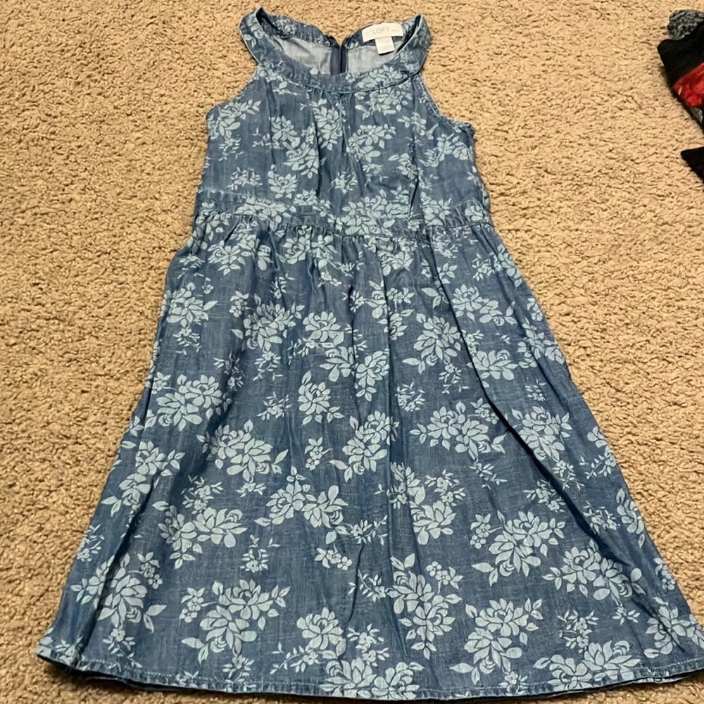 Blue floral Loft dress